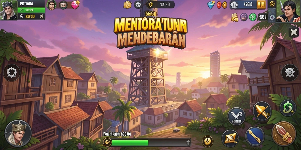 Tampilan screenshot 666I dengan aksi menara yang menakjubkan.