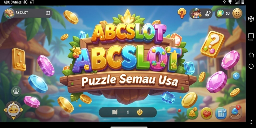 Tampilan gameplay seru dalam ABCSLOT, penuh tantangan Puzzle.
