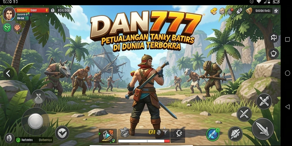 Screenshot menunjukkan panorama indah dunia Open World.