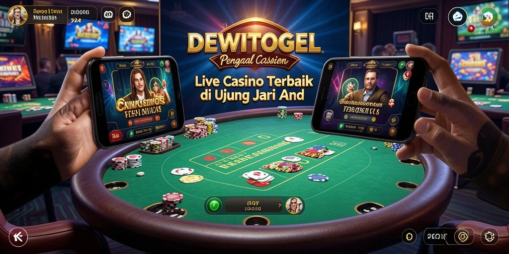 Tampilan gameplay Live Casino yang mendebarkan di DEWITOGEL.