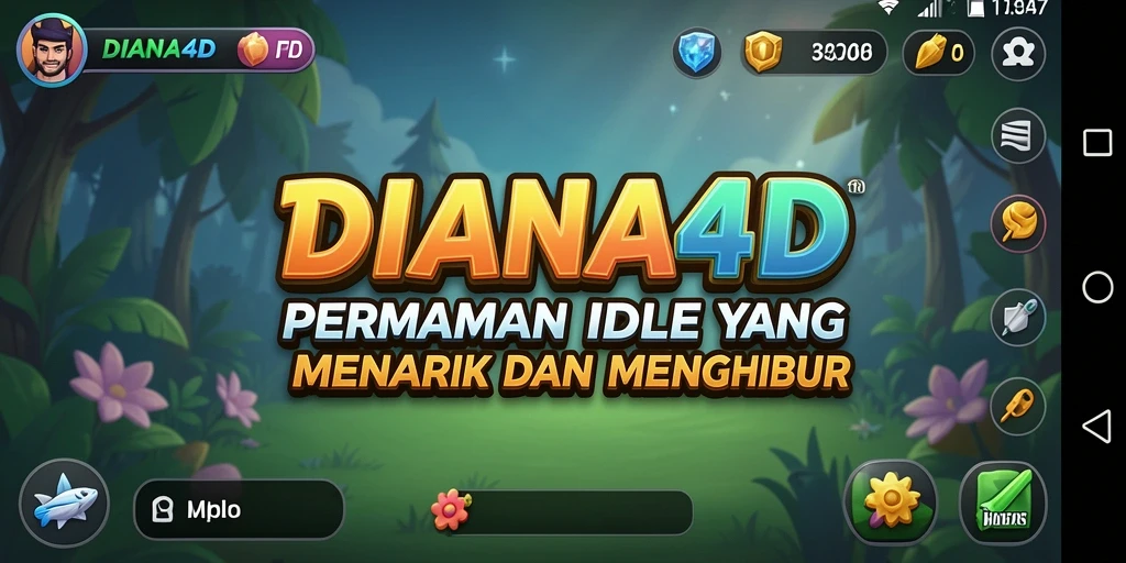 Tampilan gameplay DIANA4D yang menarik dan interaktif.