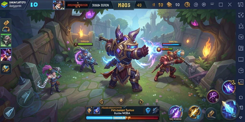 Tampilan gameplay seru di arena pertempuran DIREKTURTOTO.