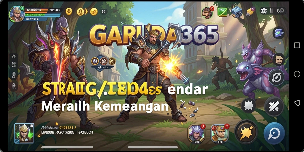 Tampilan dinamis dari gameplay GARUDA365 yang strategis.