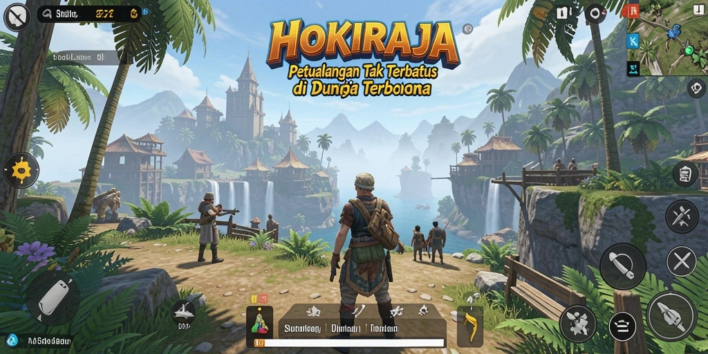 Gameplay HOKIRAJA dengan dunia terbuka yang menakjubkan.