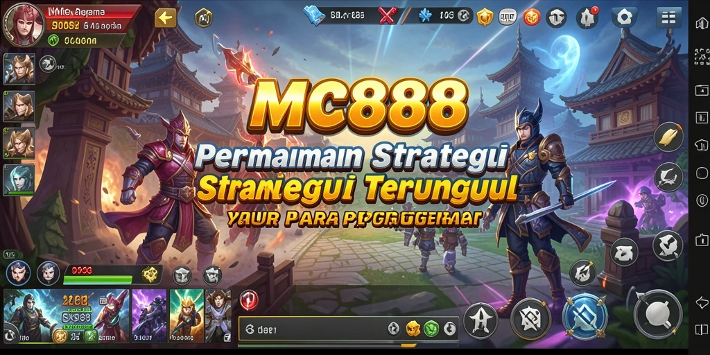 Screenshot utama MC888 menampilkan gameplay strategi yang menarik.