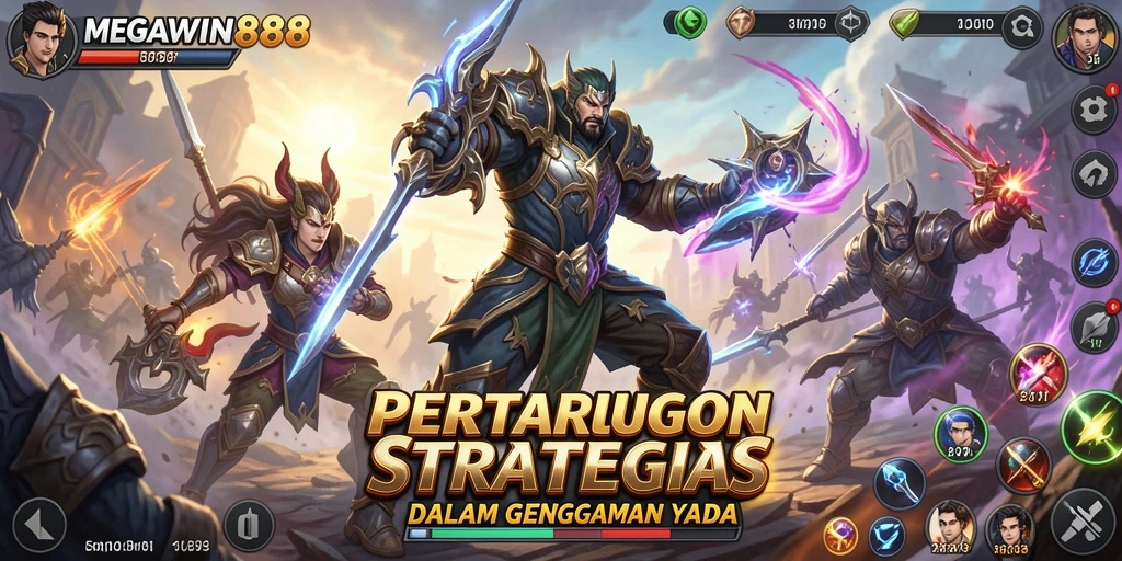 Tampilan menarik dari gameplay strategis MEGAWIN888.