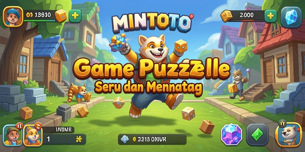 Gameplay MINTOTO menunjukkan suasana seru dan tantangan Puzzle.
