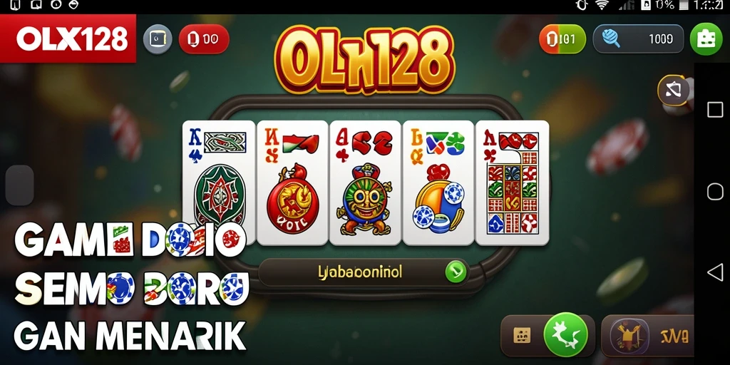 Screenshot gameplay OLX128 yang menampilkan aksi seru permainan Domino.