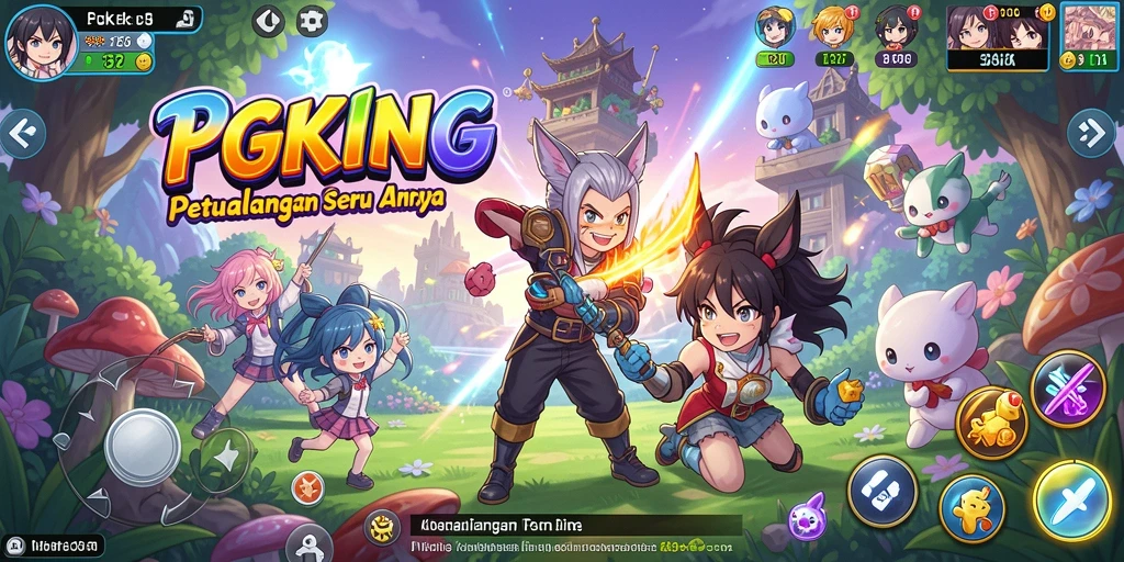 Gameplay seru PGKING yang menghibur dan menantang.