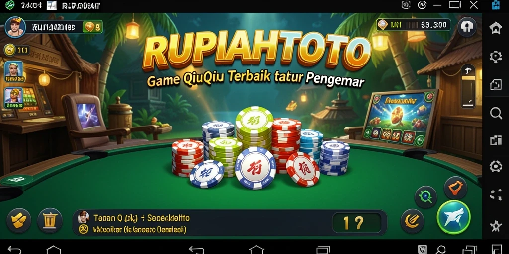 Tampilan menarik dari gameplay QiuQiu di RUPIAHTOTO