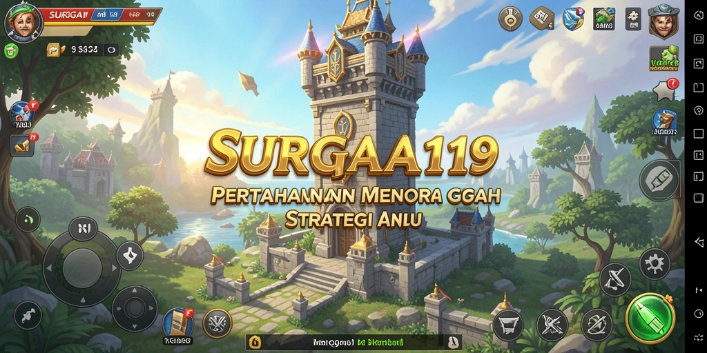 Gameplay seru Tower Defense yang menegangkan dalam SURGA19.