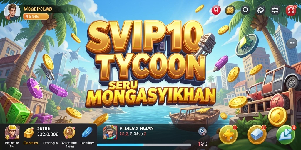 Gameplay seru dan tantangan mengelola bisnis Tycoon.